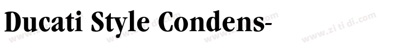 Ducati Style Condens字体转换